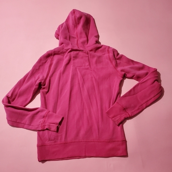 Hollister Pink Logo Hoodie Kangaroo Pocket - Picture 5 of 6